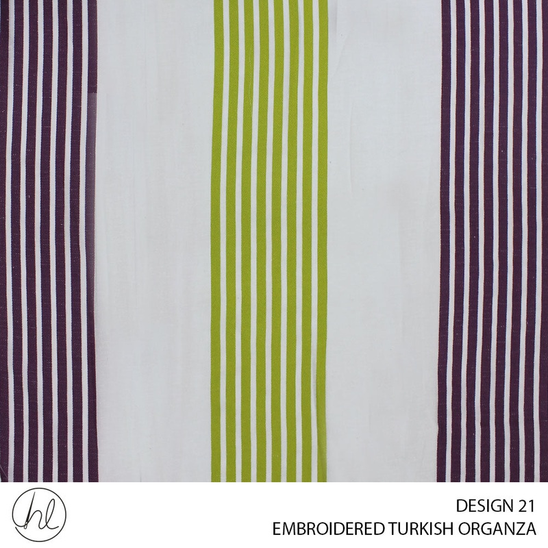 EMBROIDERED TURKISH ORGANZA DESIGN 21 280CM PER M