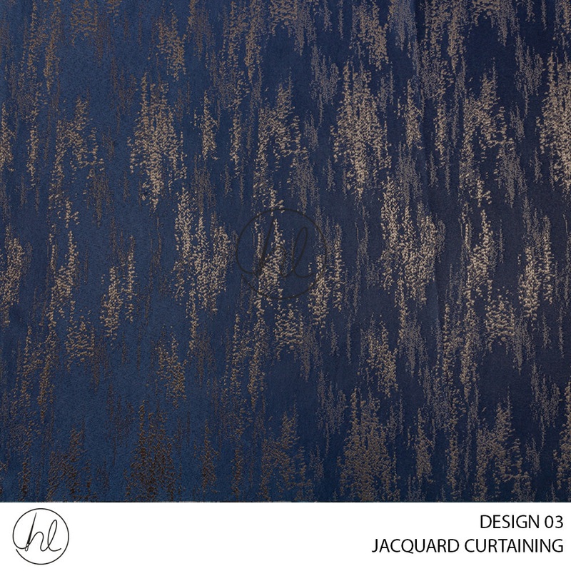 JACQUARD CURTAINING DESIGN 03 ROYAL 280CM WIDE PER M
