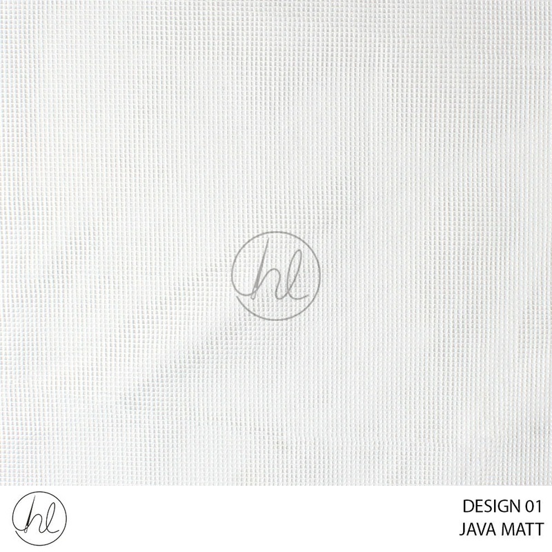 JAVA MATT LACE DESIGN 01 WHITE 280CM PER M