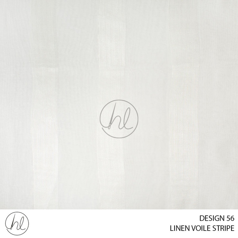 LINEN VOILE STRIPE DESIGN 56 CREAM 280CM PER M