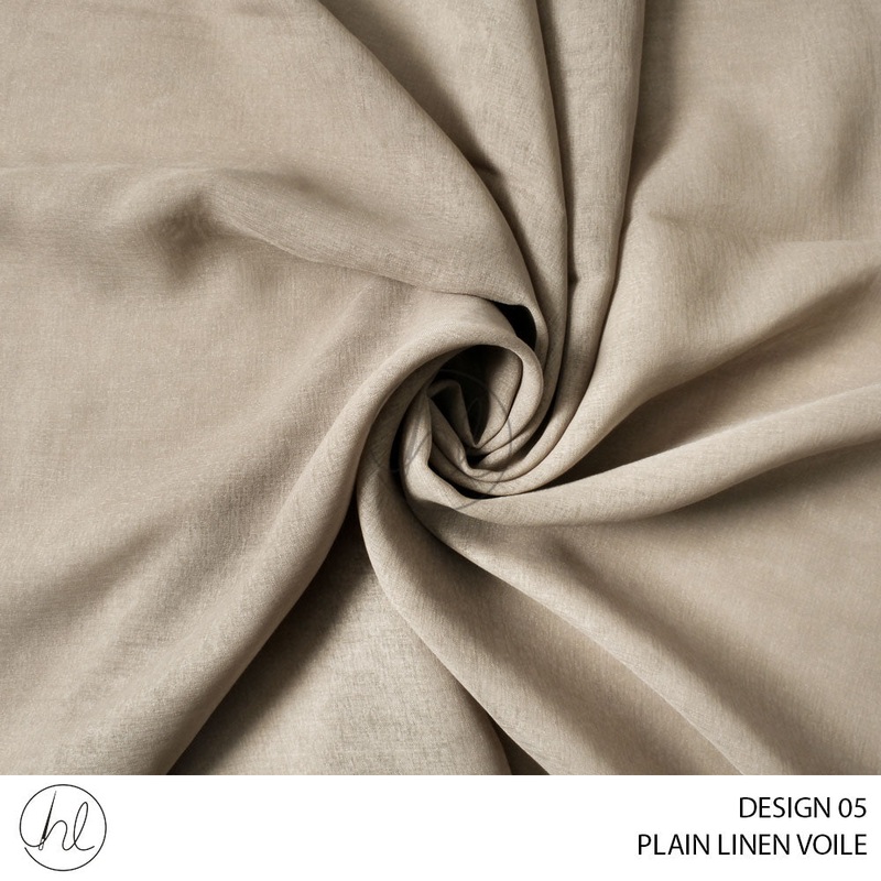 PLAIN LINEN VOILE DESIGN 05 CAPUCCINO 280CM PER M