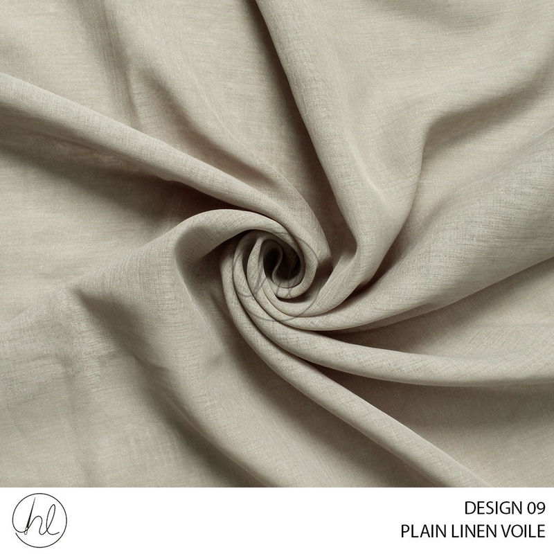 PLAIN LINEN VOILE DESIGN 09 TAUPE 280CM PER M