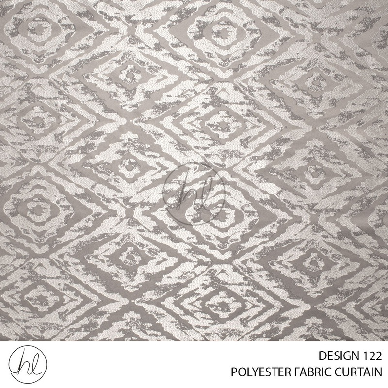 POLYESTER FABRIC DESIGN 122 GREY 120CM PER M