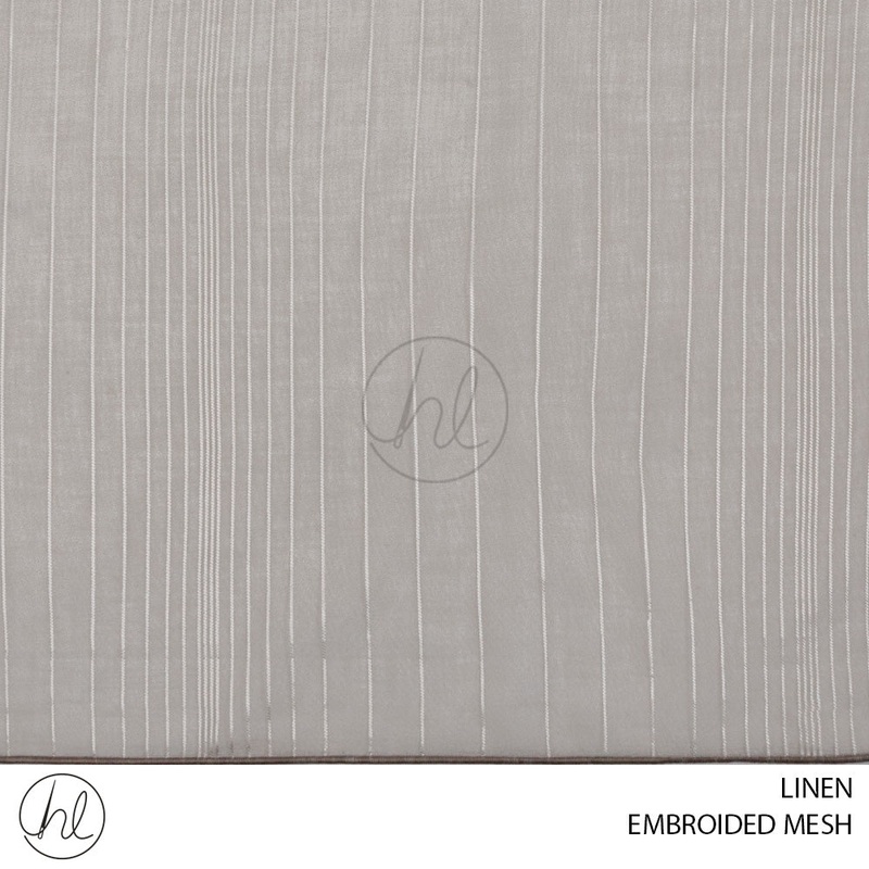 VOILE LINEN STRIPE 13052 LINEN PER M 300CM WIDE