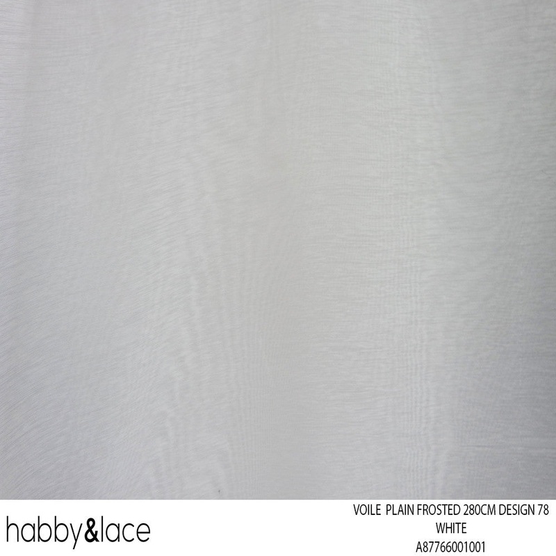 VOILE PLAIN FROSTED 270CM WHITE DESIGN 72