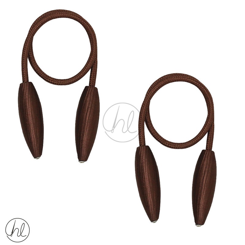 WIRED MAGNET TIE-BACK 2P/PACK BROWN 678