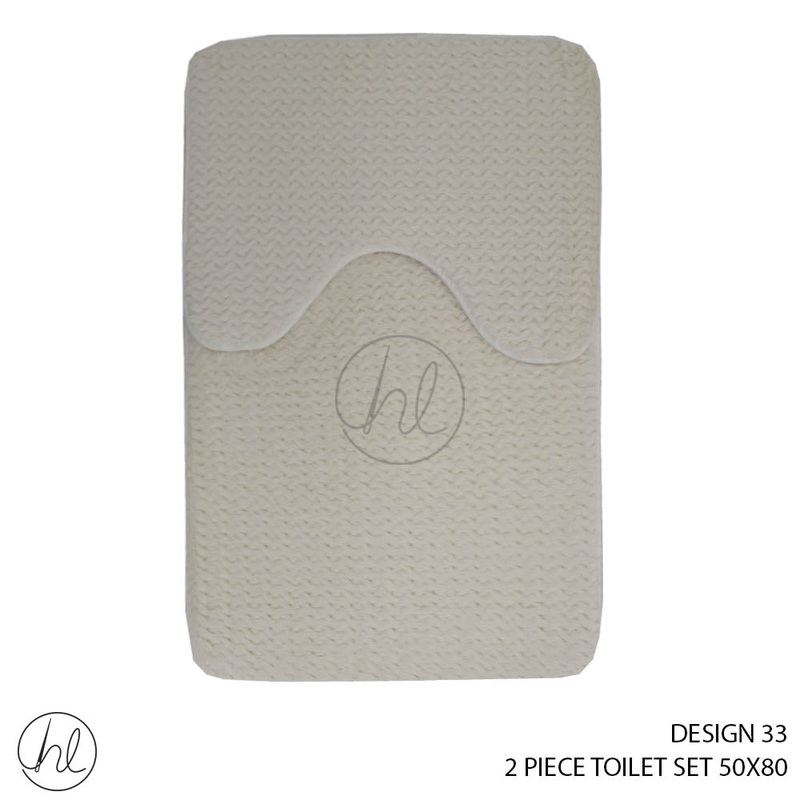 2 PIECE TOILET SET 50X80 DESIGN 33 CREAM