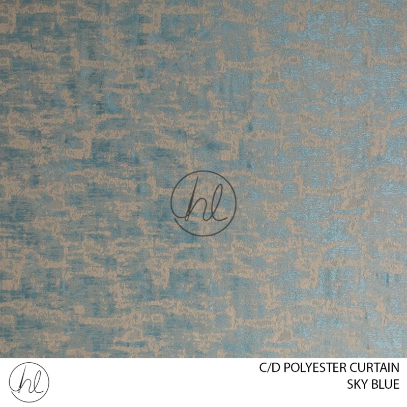 C/D Polyester Curtain JY 36 CP 280cm Sky Blue