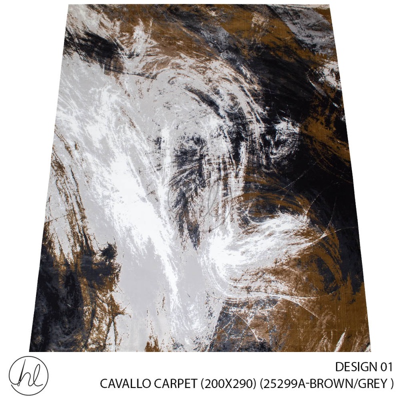 CAVALLO CARPET 200X290 DESIGN 01 BROWN/GREY