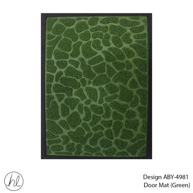 DOOR MAT DESIGN1 40X60CM GREEN FREE