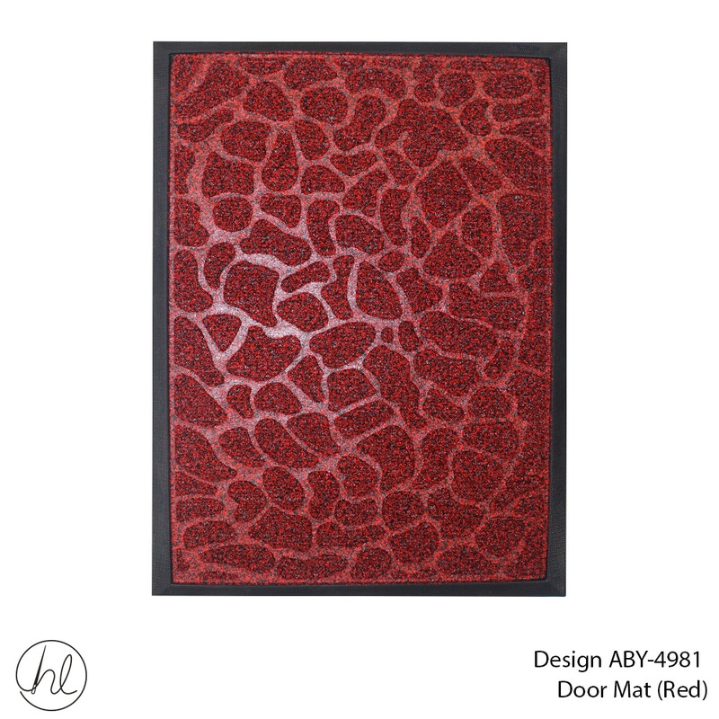 DOOR MAT DESIGN1 40X60CM RED FREE