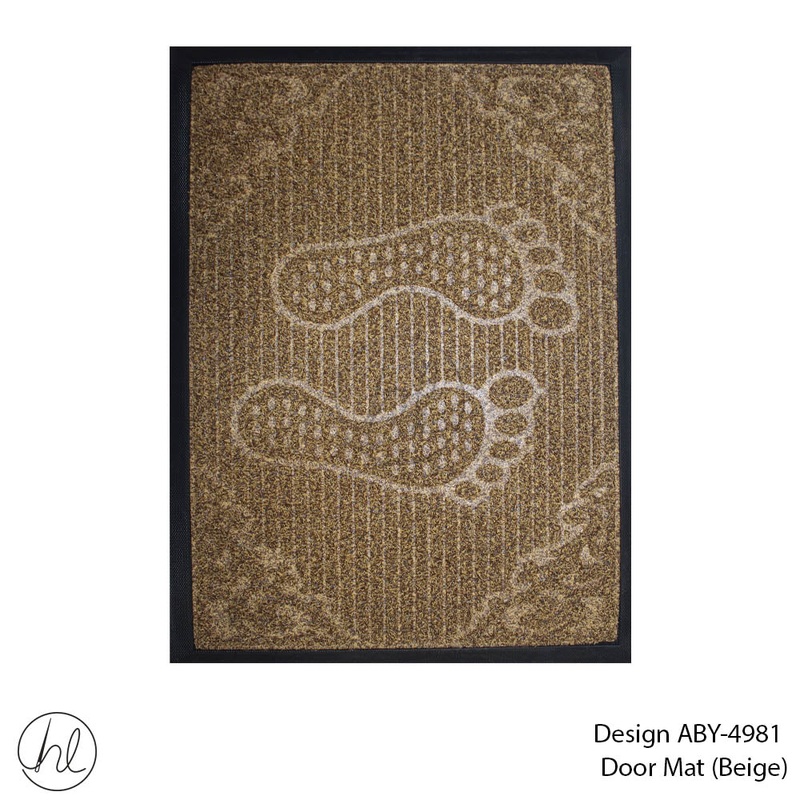 DOOR MAT DESIGN14 40X60CM BEIGE FREE