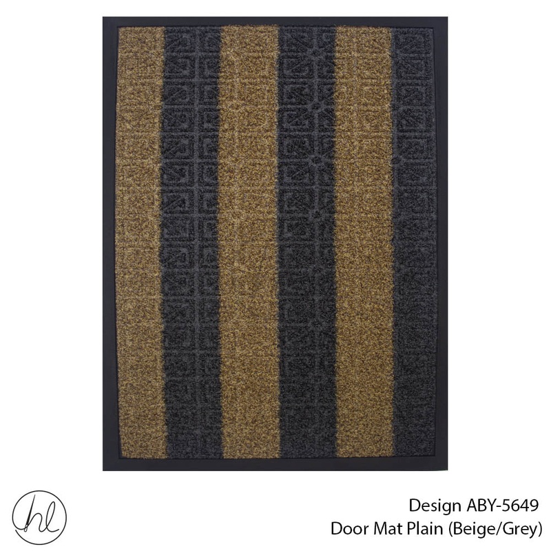 DOOR MAT DESIGN15 45X75CM BEIGE/GREY FREE
