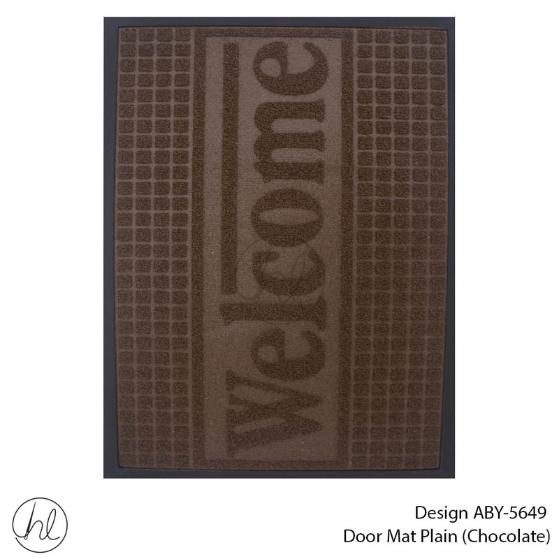 DOOR MAT DESIGN5 45X75CM CHOCOLATE FREE