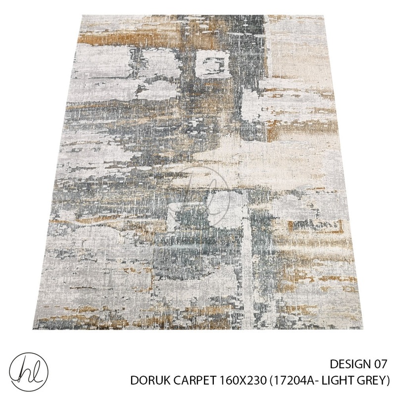 DORUK CARPET 160X230 DESIGN 07 LIGHT GREY