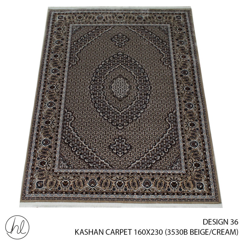 KASHAN CARPET 160X230 DESIGN 36 BEIGE/CREAM