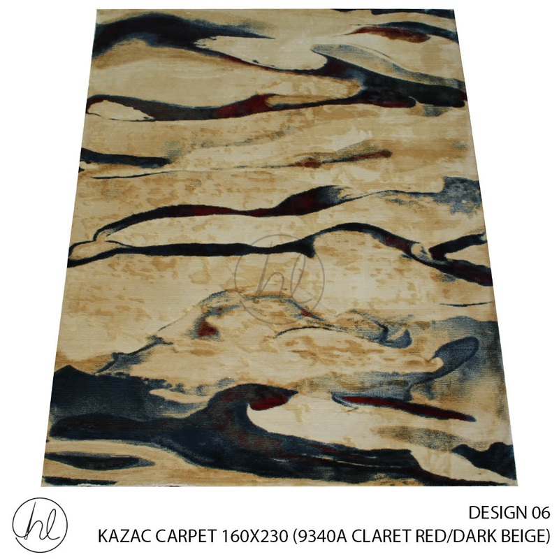 KAZAC CARPET 160X230 DESIGN 06 CLARET RED/DARK BEIGE