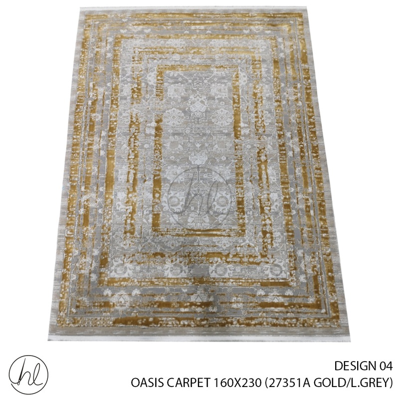 OASIS CARPET 160X230 DESIGN 04 GOLD/L.GREY
