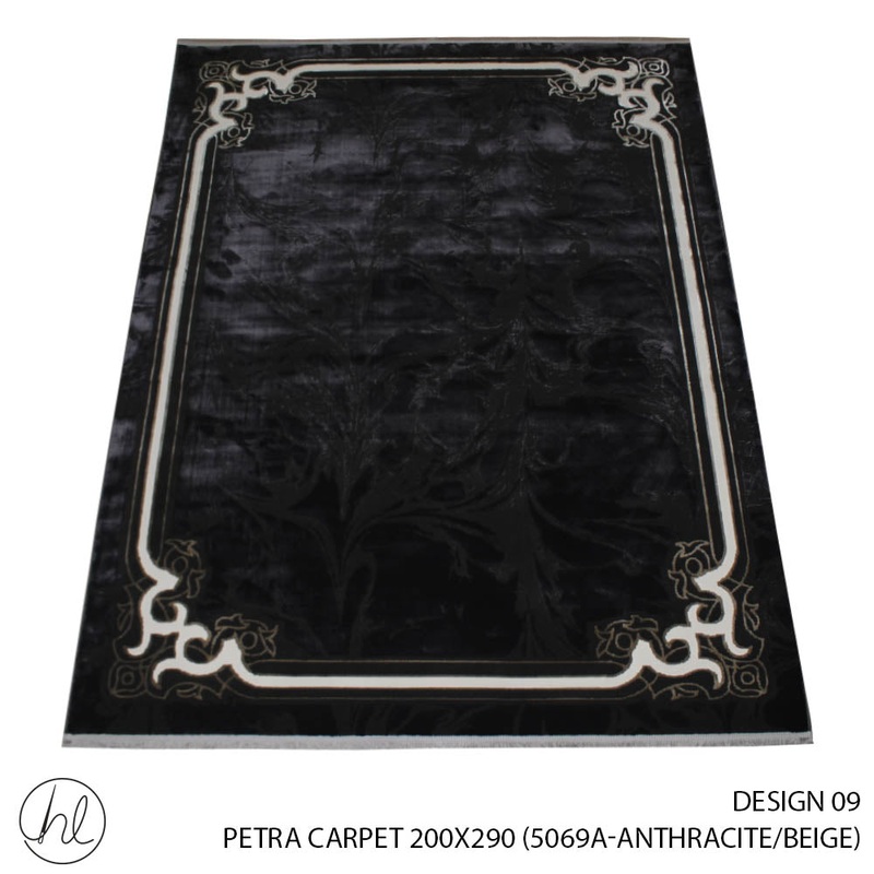 PETRA CARPET 200X290 DESIGN 09 ANTHRACITE/BEIGE