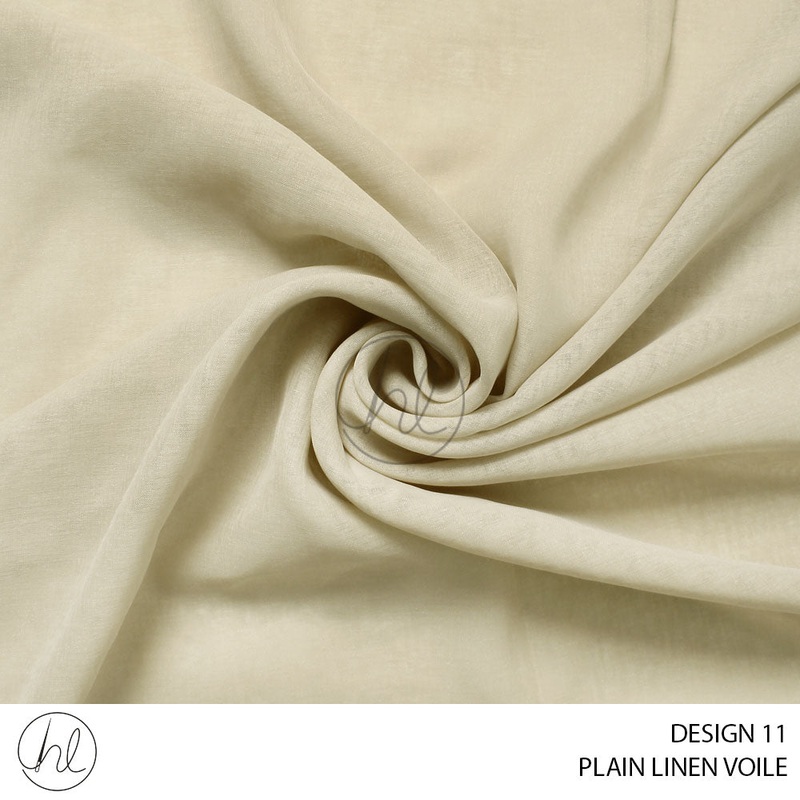 PLAIN LINEN VOILE DESIGN 11 BEIGE 280CM PER M