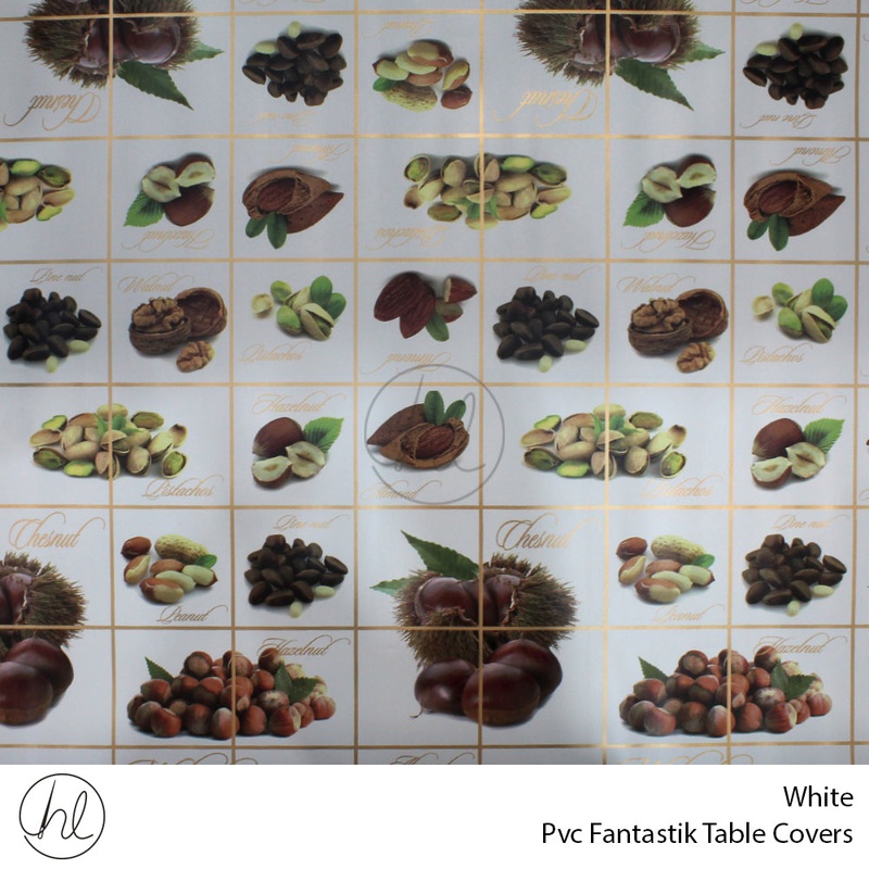 PVC FANTASTIK TABLE COVERS WHITE ROLL ROLL 001