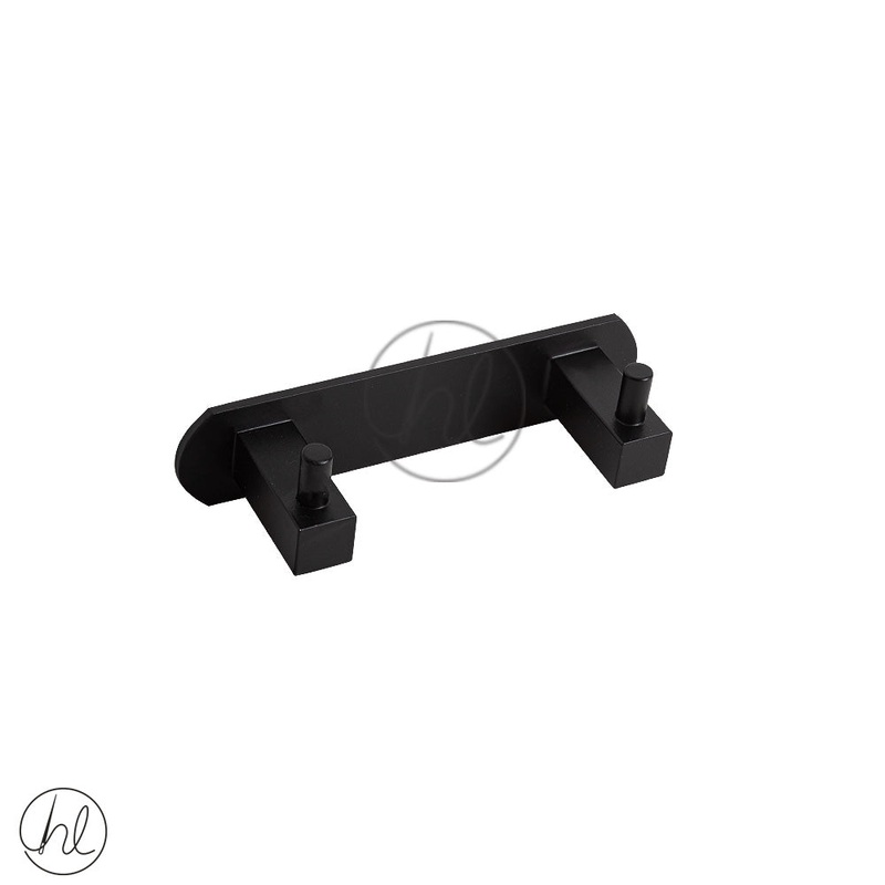 SELF ADHESIVE SQUARE SNG DBL HOOK BLACK