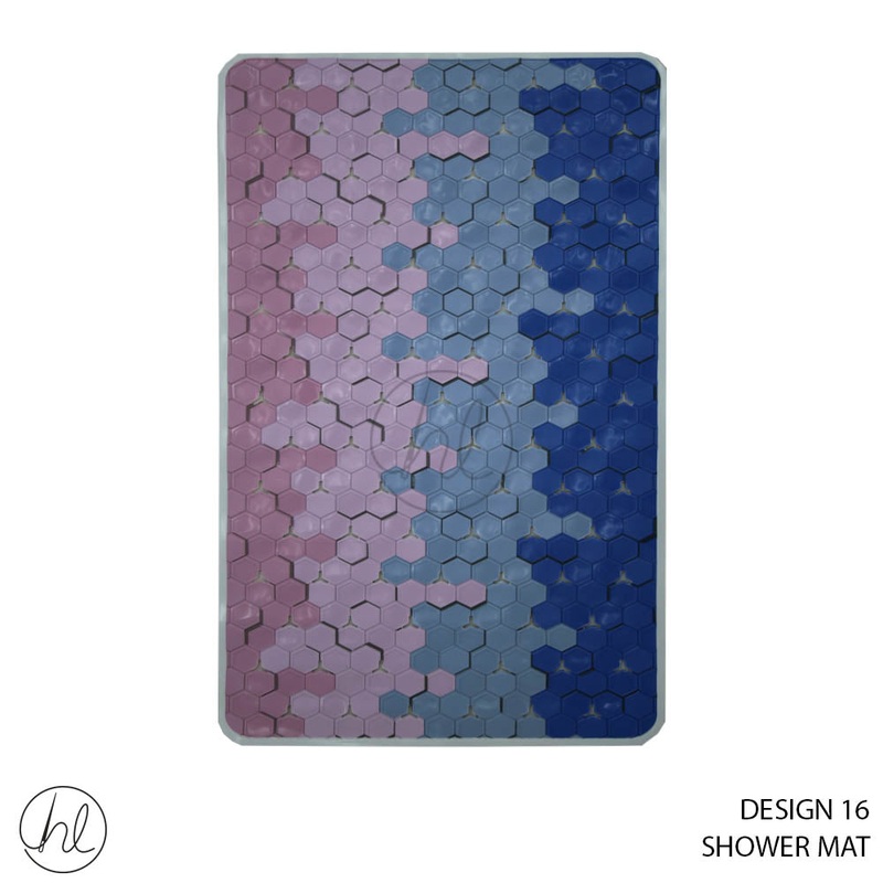 SHOWER MAT 50X80 DESIGN 16 ABY4774 PINK/BLUE