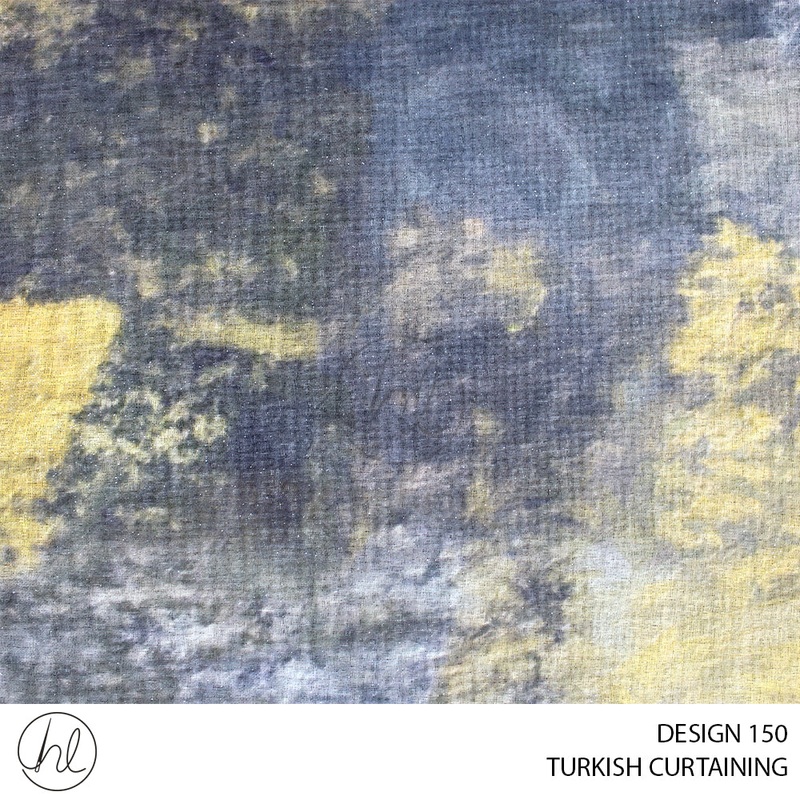 TURKISH CURTAINING DESIGN 150 280CM PER M MUSTARD