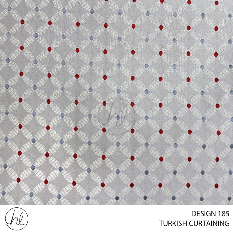 TURKISH CURTAINING DESIGN 185 280CM PER M RED
