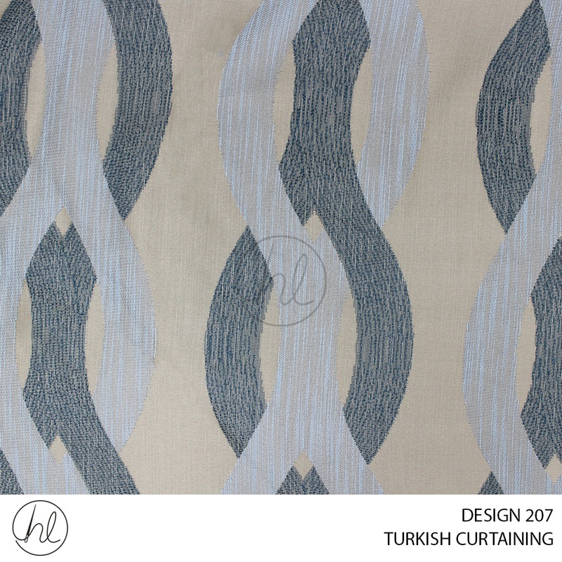 TURKISH CURTAINING DESIGN 207 280CM PER M FOSSIL