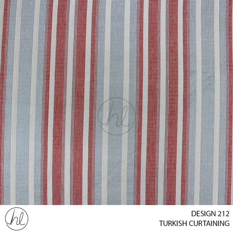 TURKISH CURTAINING DESIGN 212 280CM PER M RED