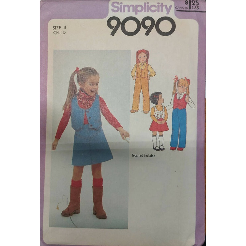 9090 Simplicity size 4 child
