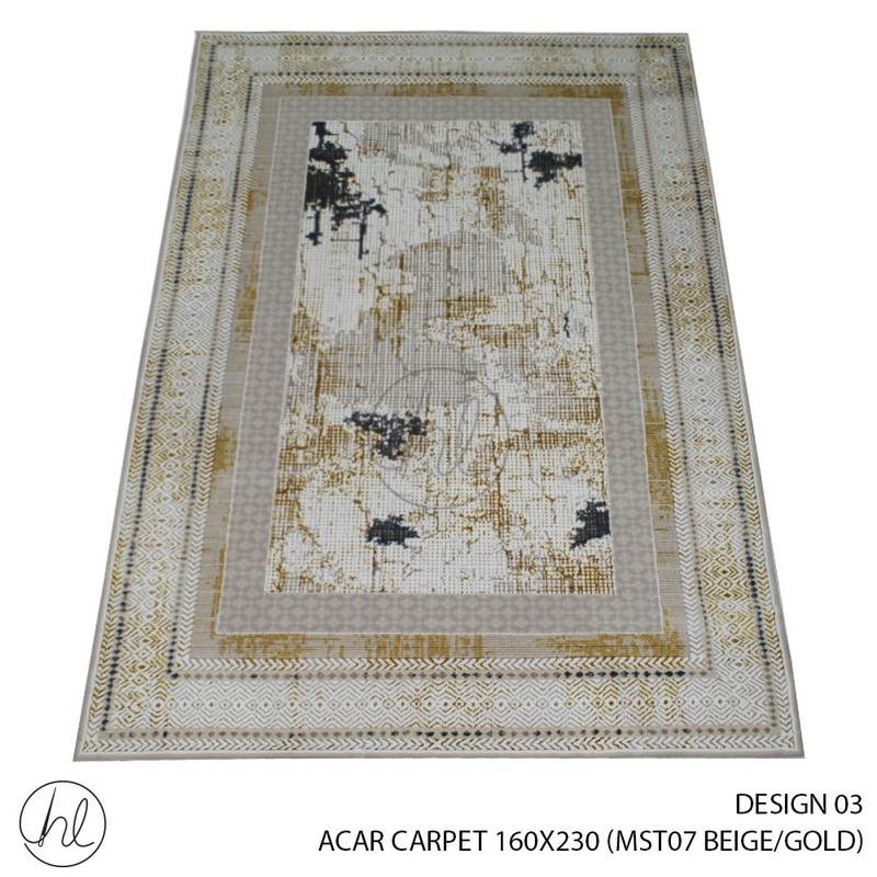 ACAR CARPET 160X230 DESIGN 03 BEIGE/GOLD