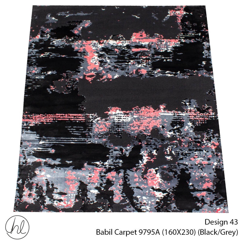 Babil Carpet 160X230 Design 43 Black/Grey