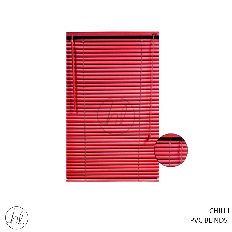 BLIND PVC 25MM CHILLI 150X180