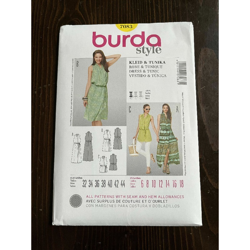 Burda Style 7083 Misses Dress and Tunic