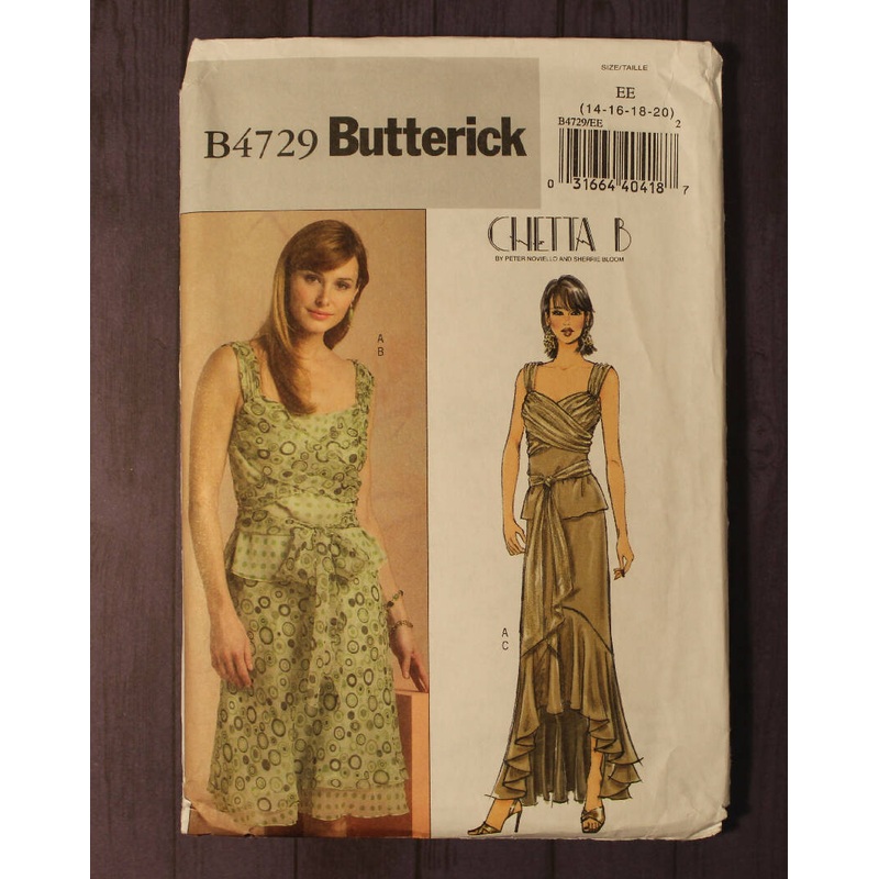 Butterick 4729 Misses Top and Skirt Set, Chetta B