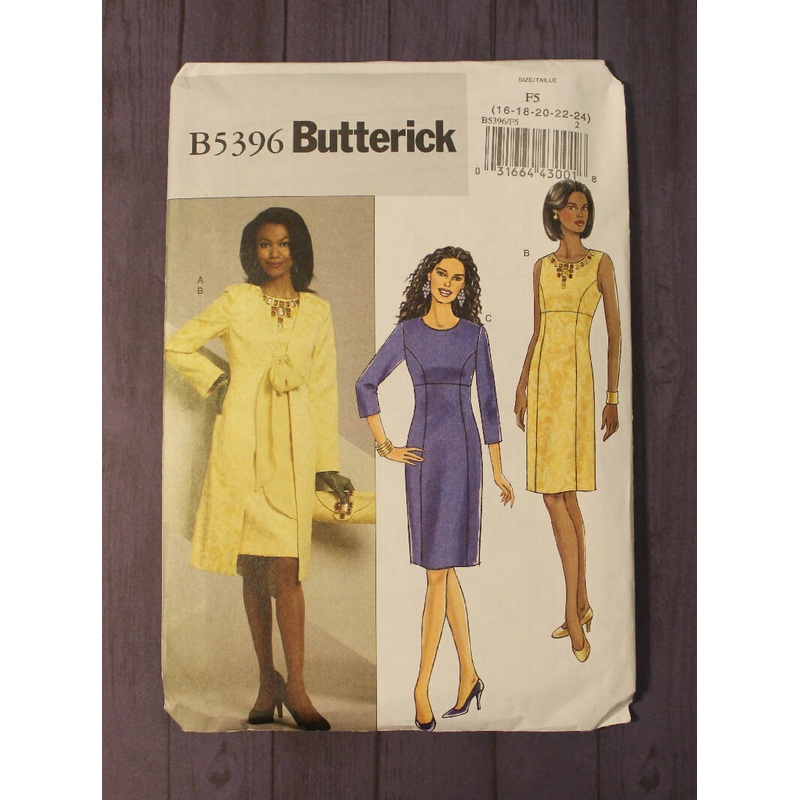 Butterick 5396 Misses Coat and Dress