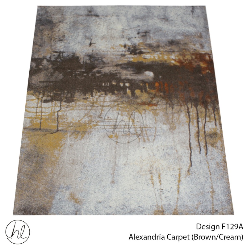 CARPET ALEXANDRIA F129A  BROWN/CREA FREE 1
