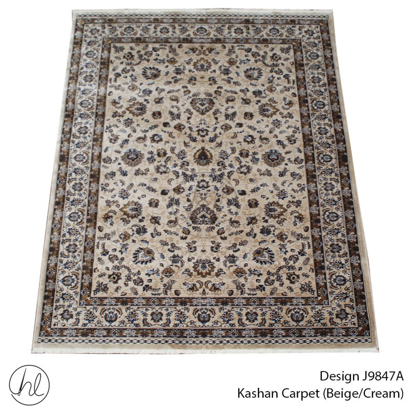 CARPET KASHAN 9847A BEIGE/CREAM FREE 1