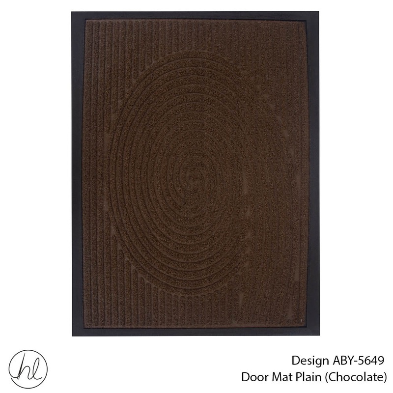 DOOR MAT DESIGN1 45X75CM CHOCOLATE FREE