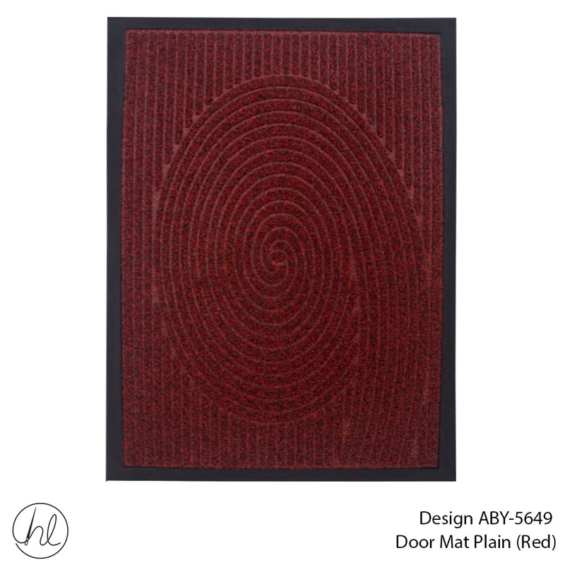 DOOR MAT DESIGN1 45X75CM RED FREE