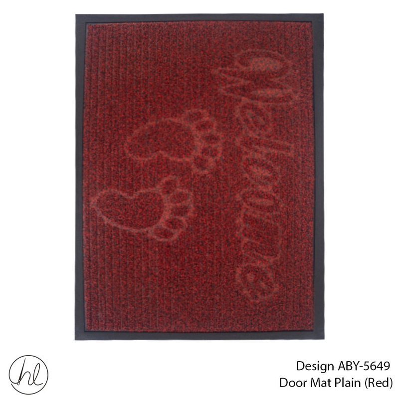 DOOR MAT DESIGN20 45X75CM RED FREE