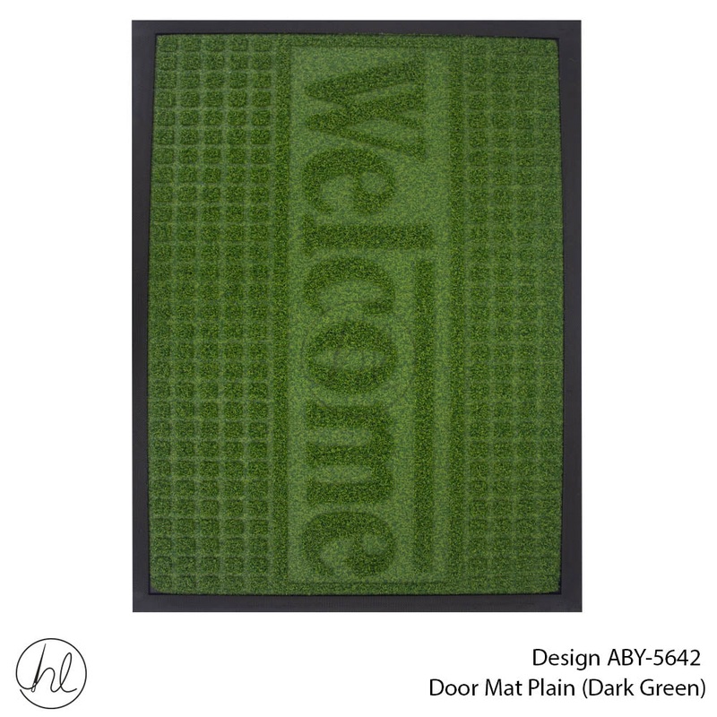 DOOR MAT DESIGN5 45X75CM GREEN FREE
