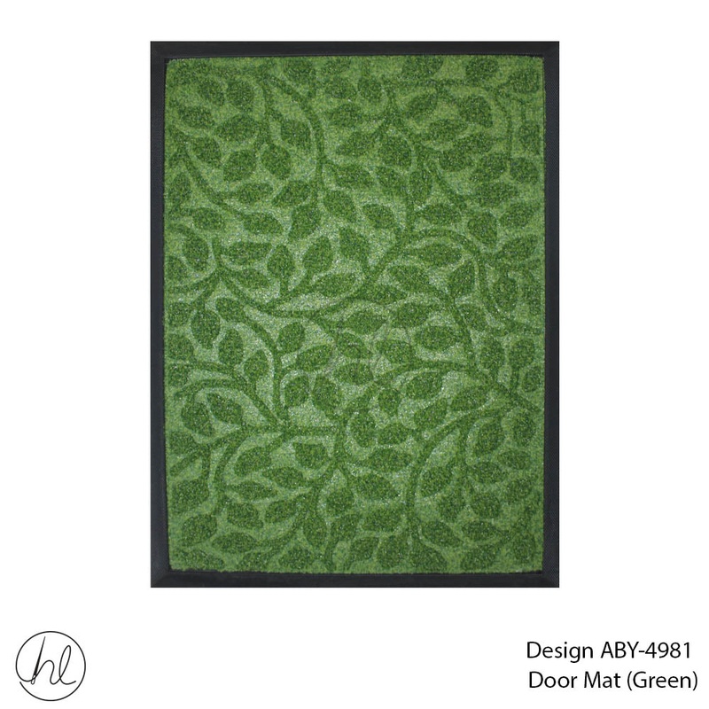 DOOR MAT DESIGN8 40X60CM GREEN FREE