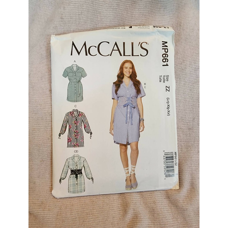McCall's 7713 - Misses Dresses, UC/FF, SZ lrg-xxl