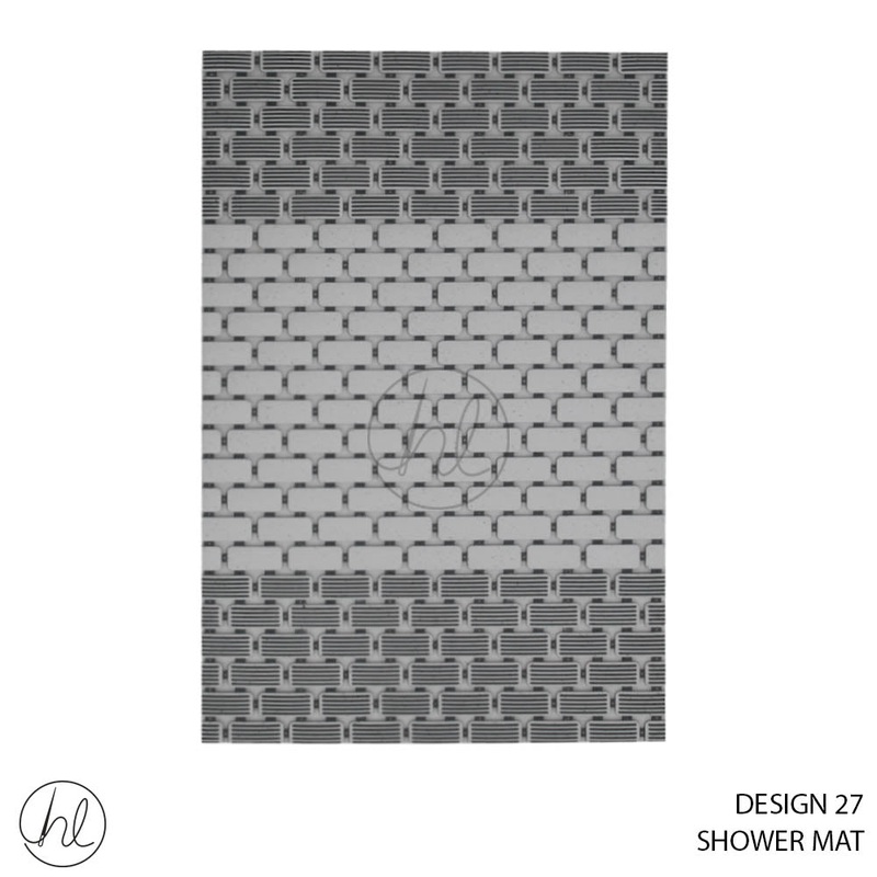 SHOWER MAT 50X80 DESIGN 27 ABY4776 WHITE/GREY