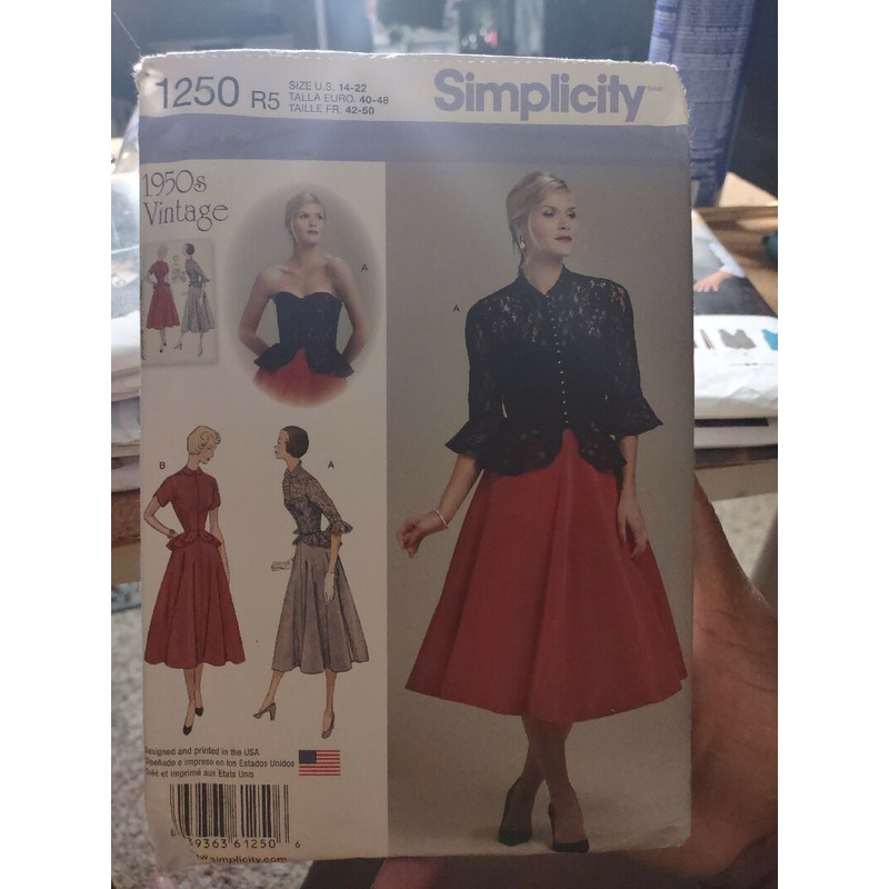 Simplicity vintage inspired pattern 1250