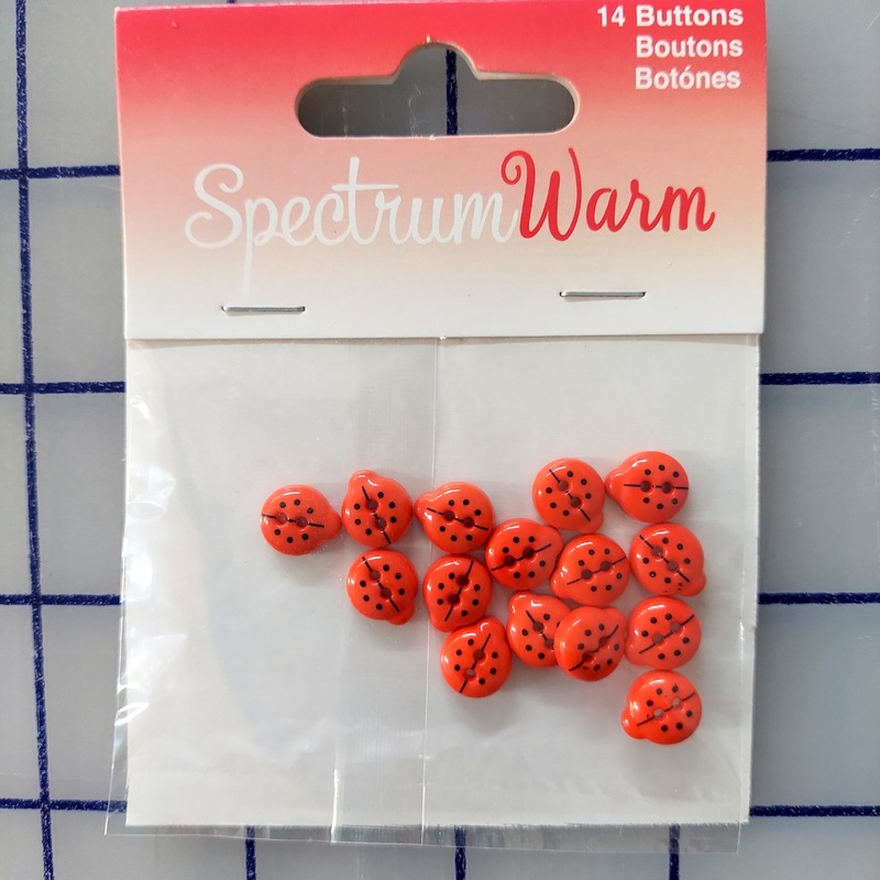 Spectrum Warm Little Ladies 550001489A 3/8" Buttons 14 ct