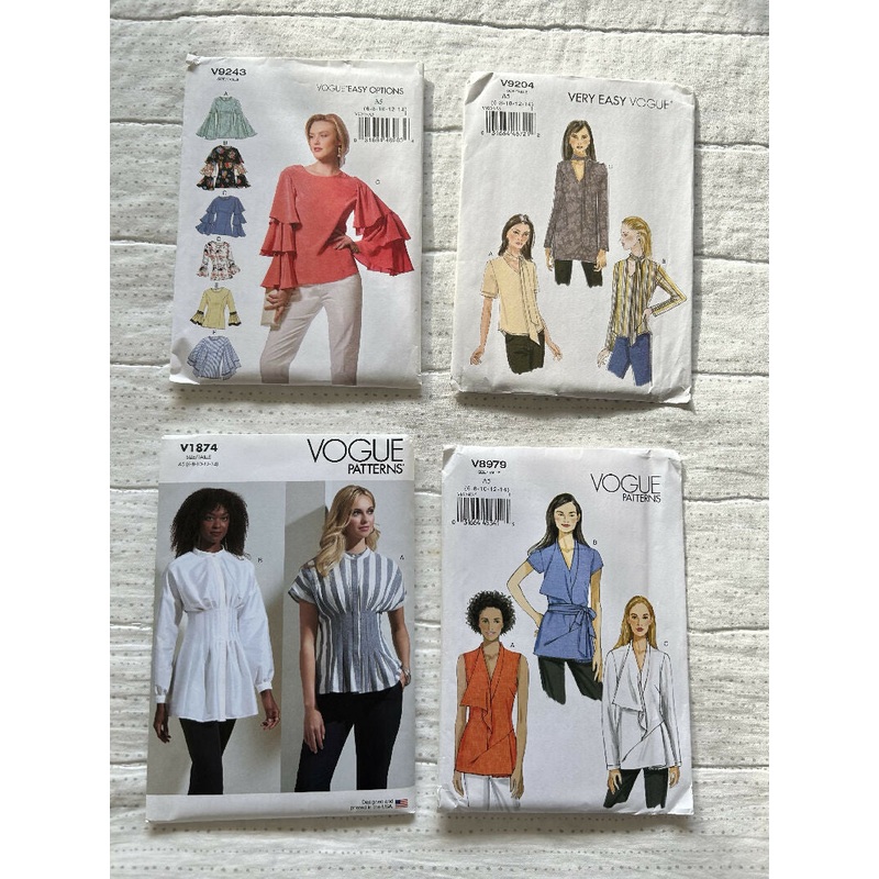 Vogue Pattern Bundle - Blouses